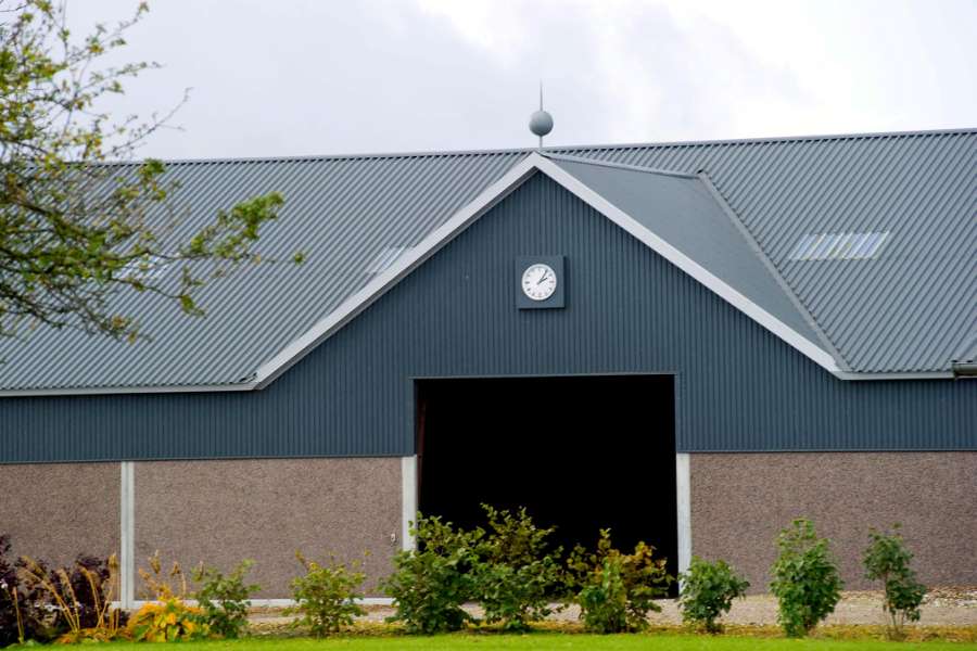 Nyt tag til nyopført landbrugsbygning